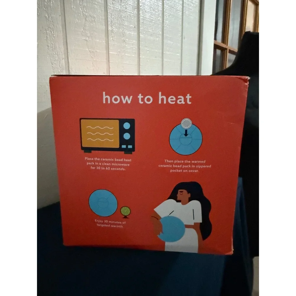 Conair Huggaball Heated Plush Pillow Blue 10 Inch Microwaveable Heat Pack NEW